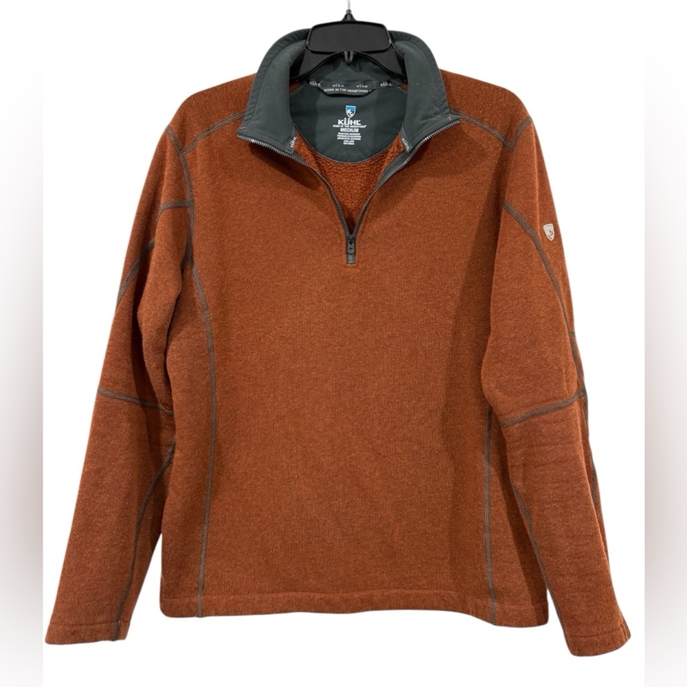 Kuhl Revel Men’s 1/4 Zip Pullover Brown Size M